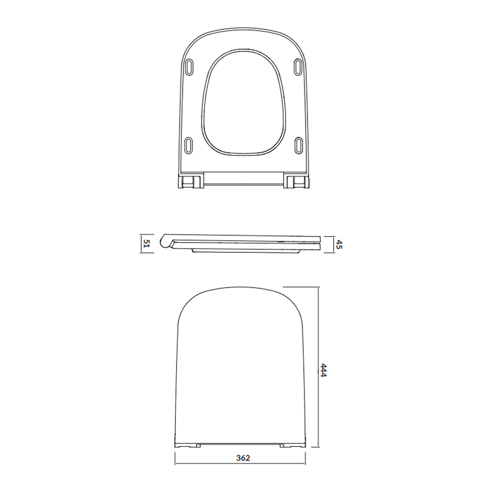 Capac wc soft close duroplast Cersanit Caspia Slim [2]