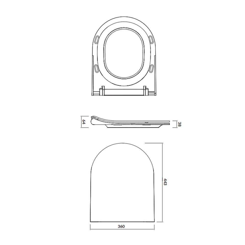 Capac wc soft close duroplast Cersanit City Slim [2]