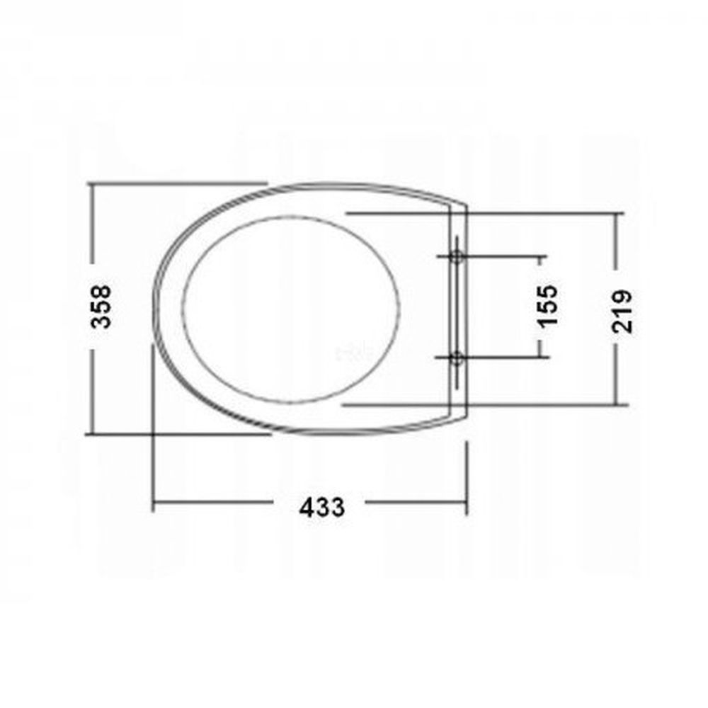 Capac wc soft close duroplast Cersanit Delfi [2]