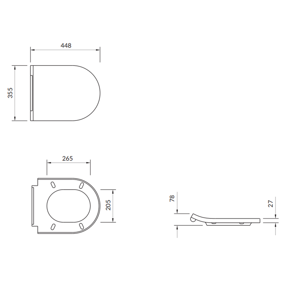 Capac wc soft close duroplast Cersanit Inverto [4]