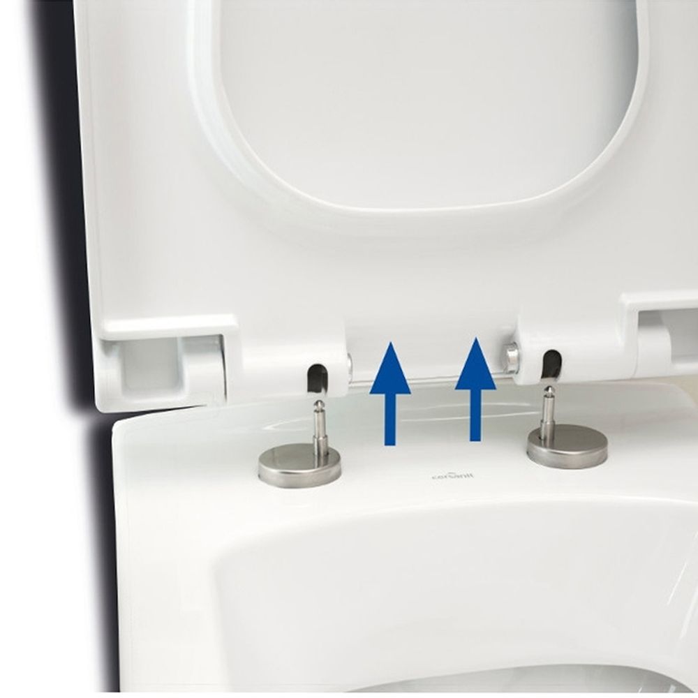 Capac wc soft close slim, alb Cersanit Terra [3]