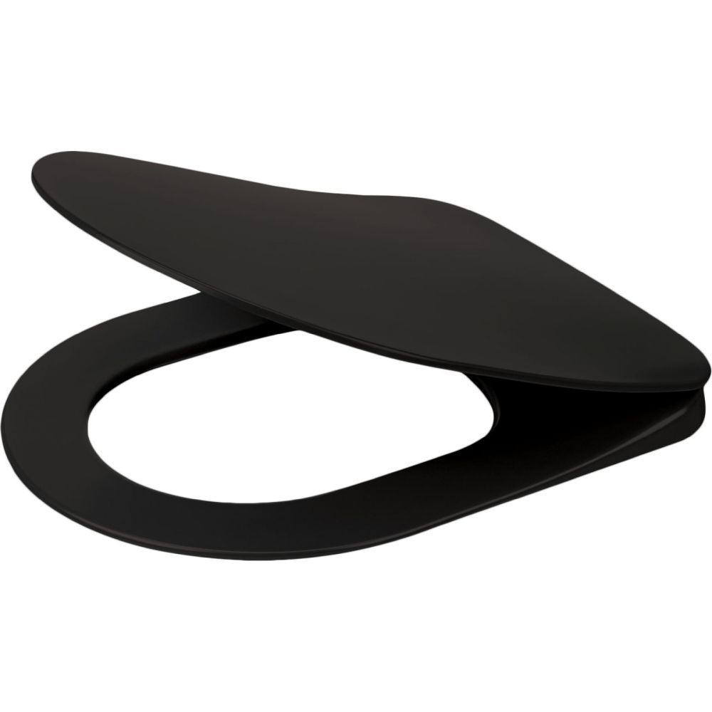 Capac wc soft close slim culoare negru, Deante, Poenia [1]