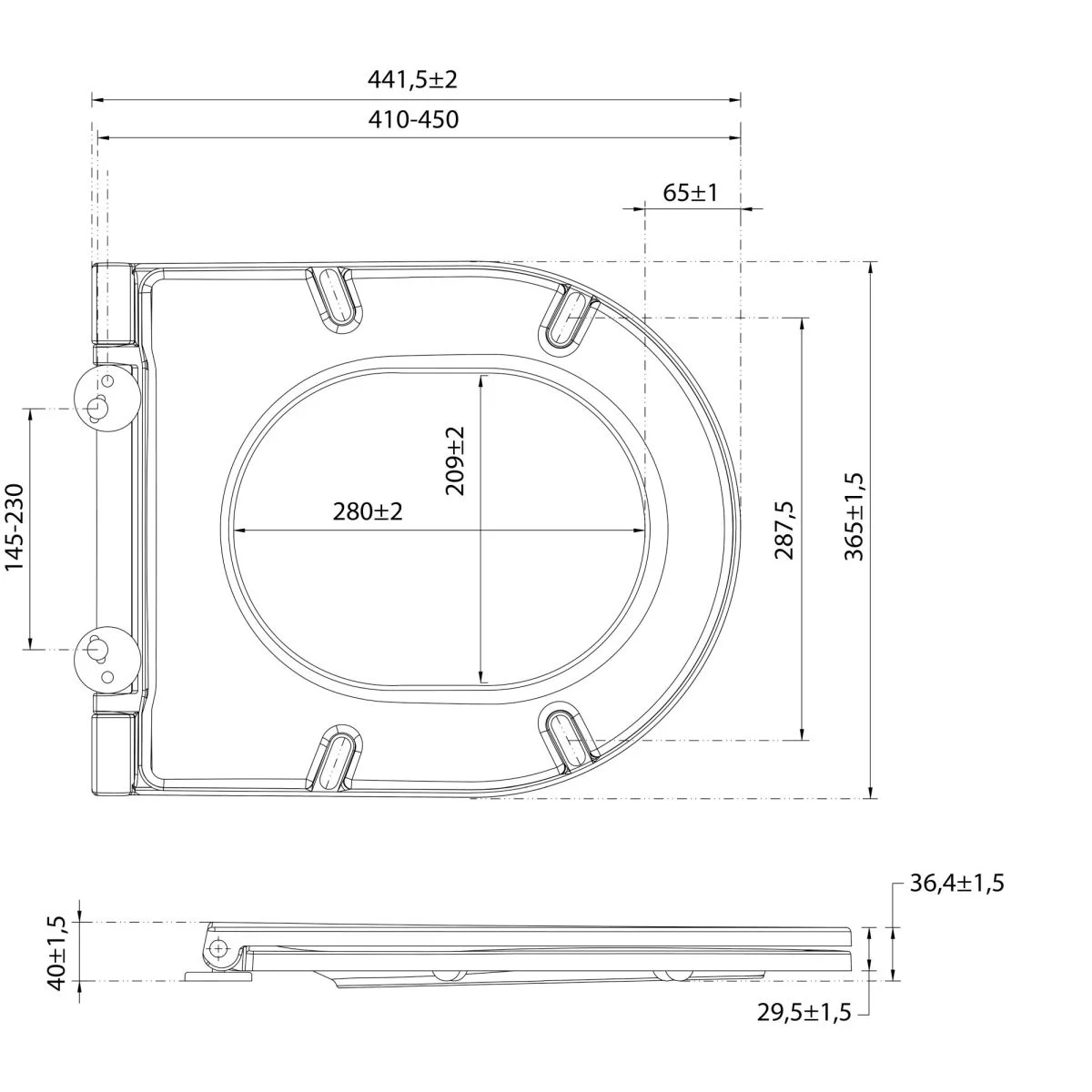 Capac wc softclose slim, roz, Sapho Isvea INFINITY [3]