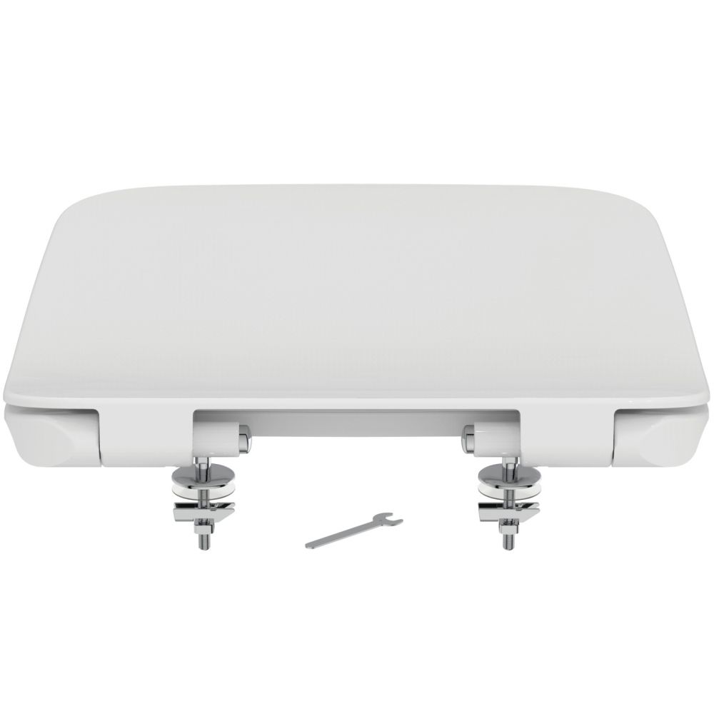 Capac wc soft close duroplast Ideal Standard Strada II Slim alb lucios [5]