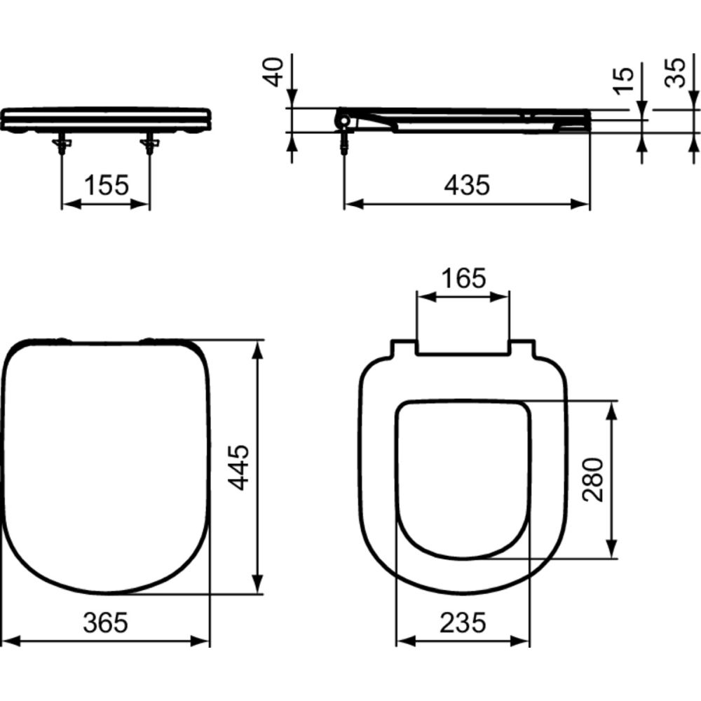 Capac wc soft close duroplast Ideal Standard Tempo II [7]