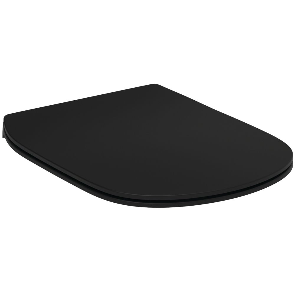 Capac wc soft close duroplast Ideal Standard Tesi Slim negru mat [2]
