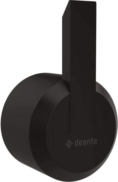 Cuier de baie negru mat, Deante Arnika