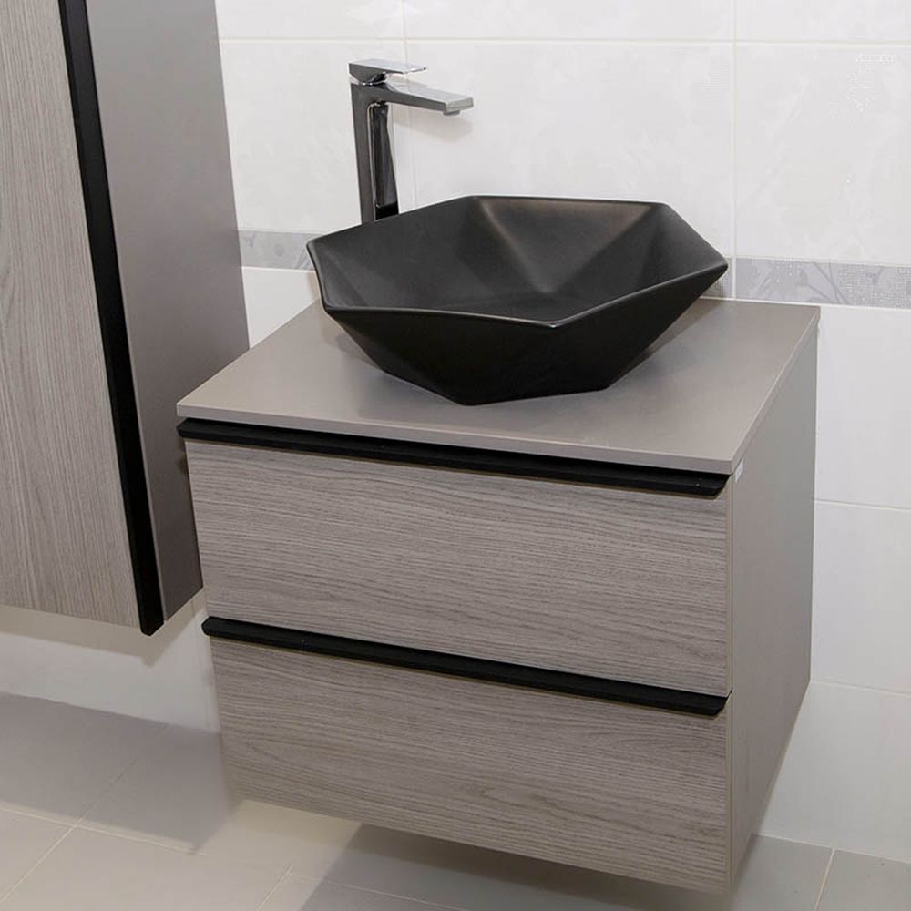 Chiuveta baie pe blat neagra,Fluminia, Black Diamond [6]