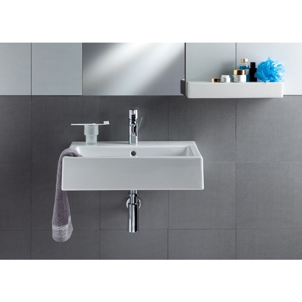 Lavoar baie suspendat alb lucios 60 cm, dreptunghiular, Kolo Twins [2]