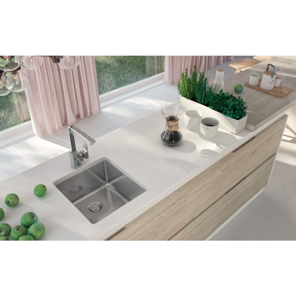 Chiuveta bucatarie inox cu montare sub blat 44x44 cm Deante Egeria [2]