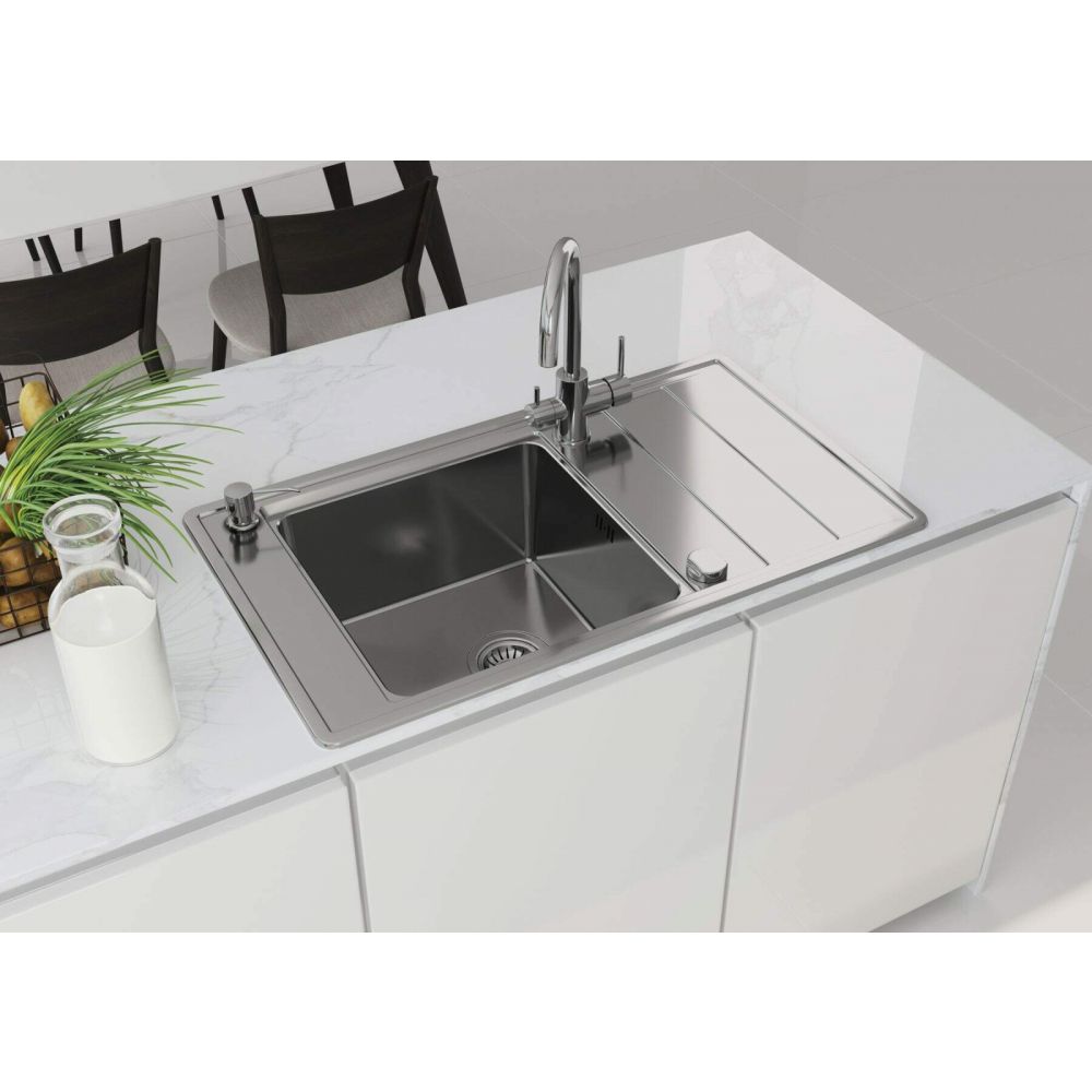 Chiuveta bucatarie inox cu picurator crom Deante, Bolero [2]