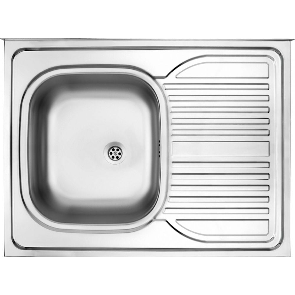 Chiuveta bucatarie inox cu picurator crom satin, cuva stanga, Deante Tango