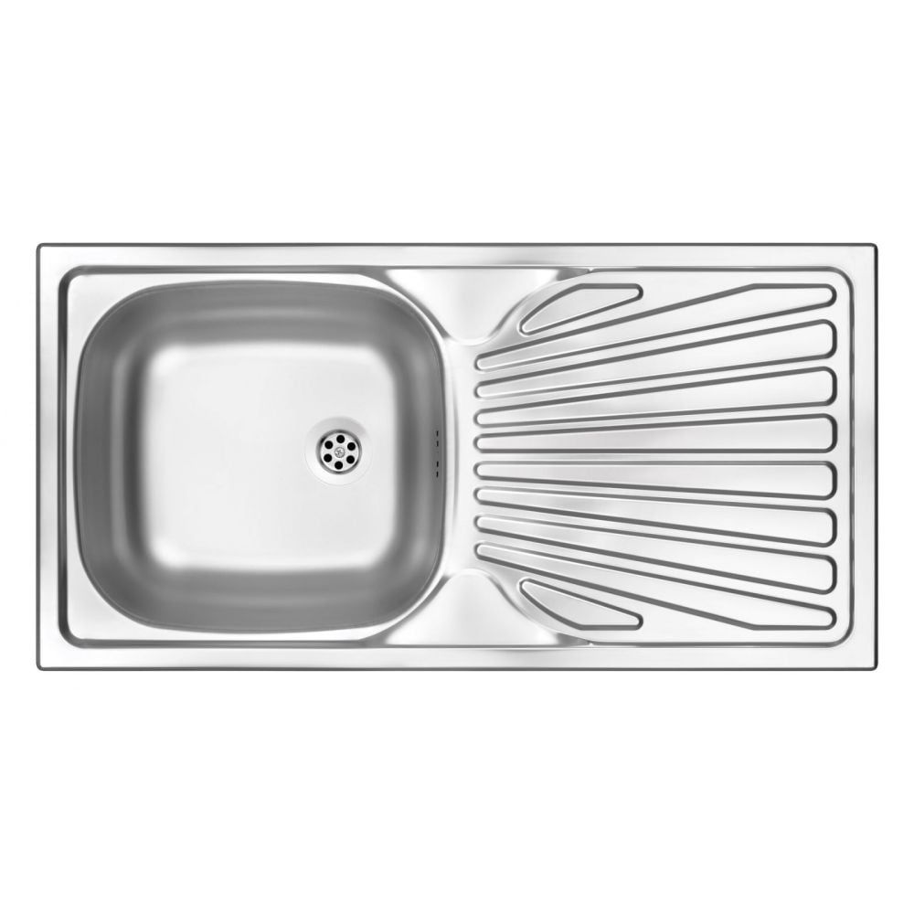 Chiuveta bucatarie inox cu picurator 860x435 mm Deante, Techno