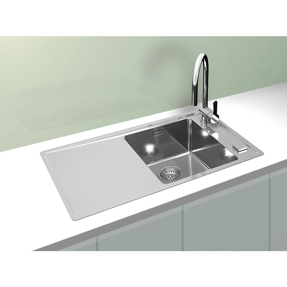 Chiuveta bucatarie inox cu picurator, cuva dreapta Alveus Stricto 10 [2]