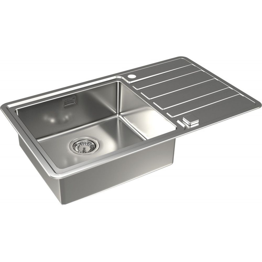 Chiuveta bucatarie inox cu pop-up si scurgere, cuva dreapta, Alveus Rando 50 [2]
