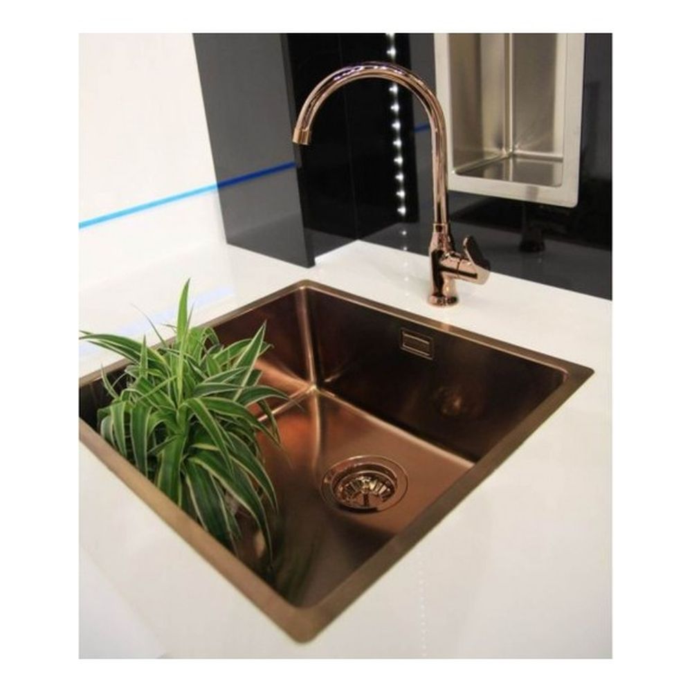 Chiuveta bucatarie inox culoare cupru, montare pe blat, Alveus Monarch Kombino 50 [2]