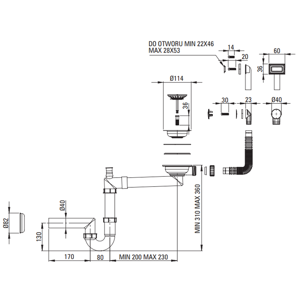 Chiuveta bucatarie inox Deante Olfato, 55x50 cm, auriu periat [3]