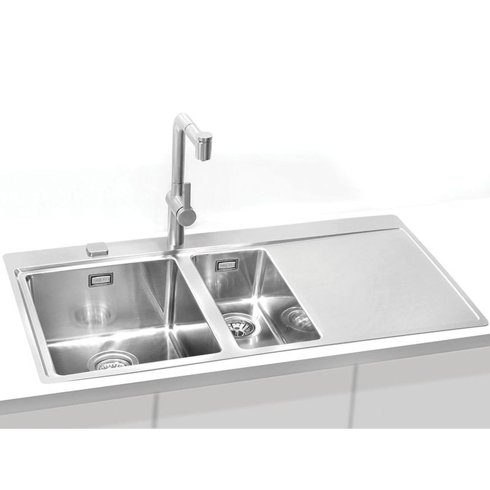 Chiuveta bucatarie inox doua cuve, cuva stanga, Alveus Pure 60 [2]