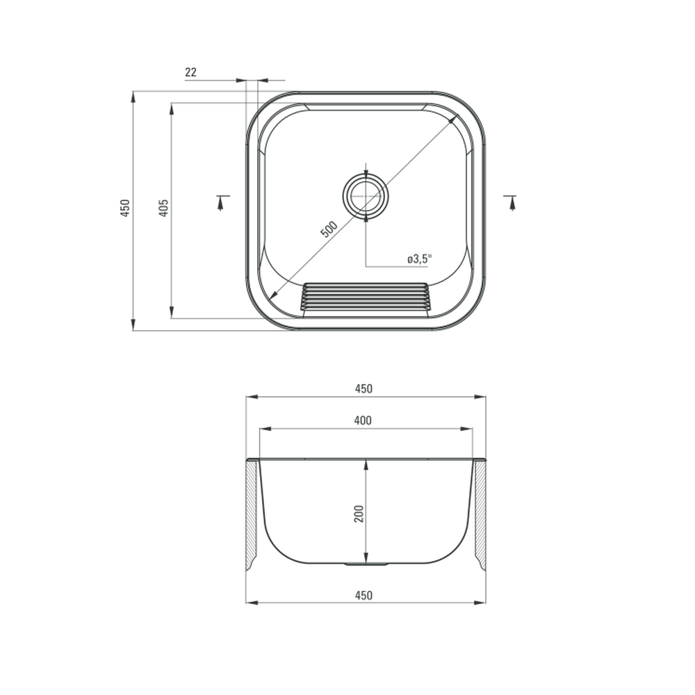 Chiuveta gradina exterior inox patrata crom Deante [4]