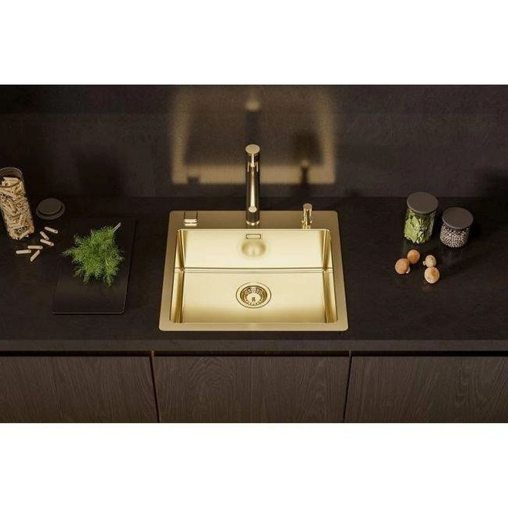 Chiuveta bucatarie inox culoare auriu Alveus Pure 70 [3]