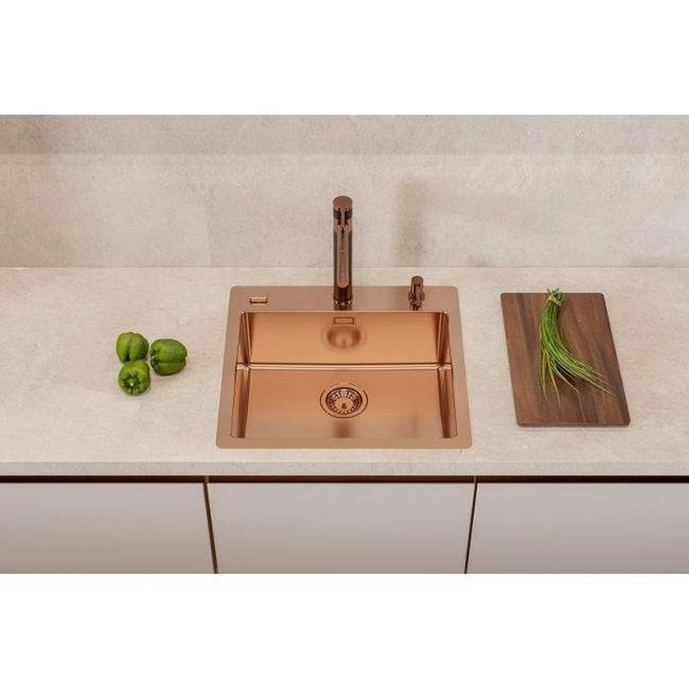 Chiuveta bucatarie inox culoare cupru Alveus Pure 70 [2]