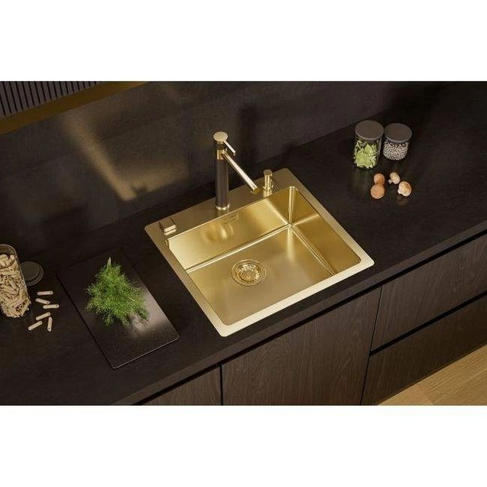 Chiuveta bucatarie inox culoare auriu Alveus Pure 70 [2]