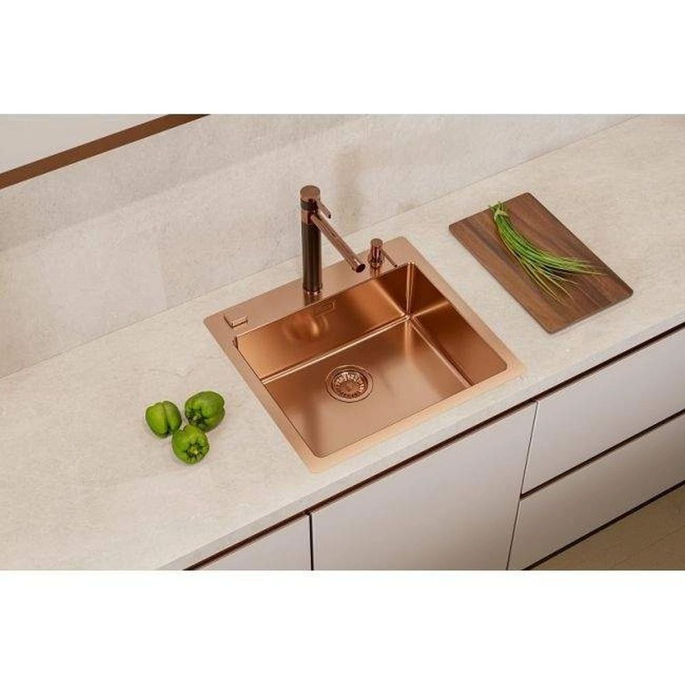 Chiuveta bucatarie inox culoare cupru Alveus Pure 70 [4]