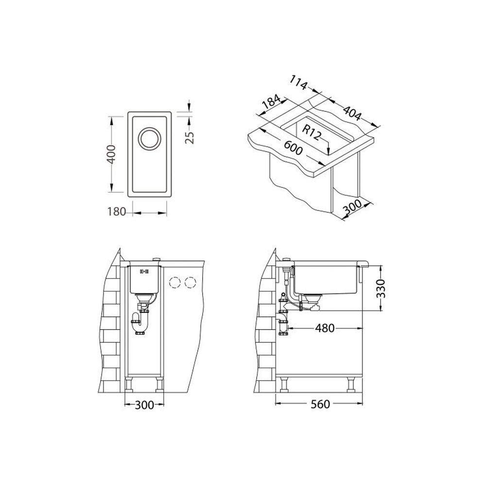 Chiuveta bucatarie mica, Alveus Quadrix 10 [3]