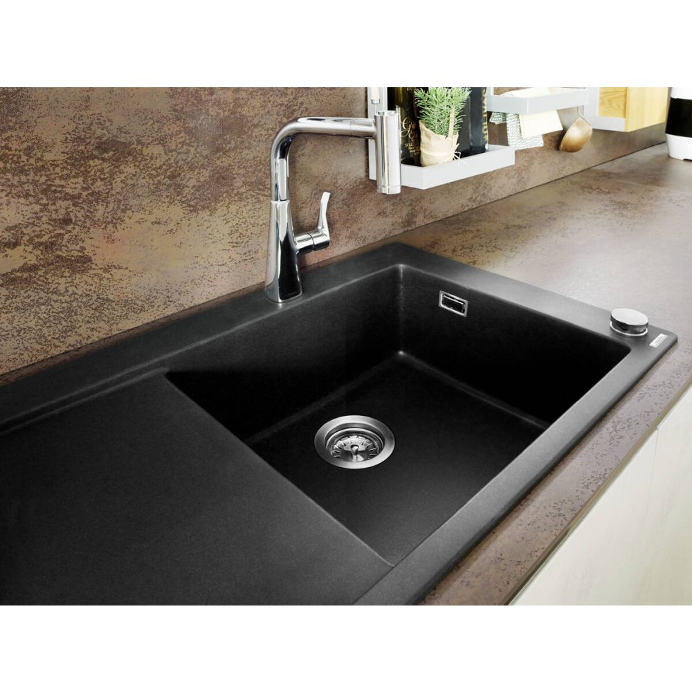 Chiuveta bucatarie neagra, dreptunghiulara SilicaTec Hansgrohe 43314170 [2]