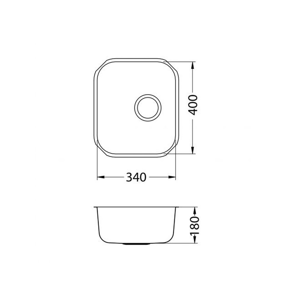 Chiuveta bucatarie sub blat culoare antracit Alveus Monarch Variant 40 [2]