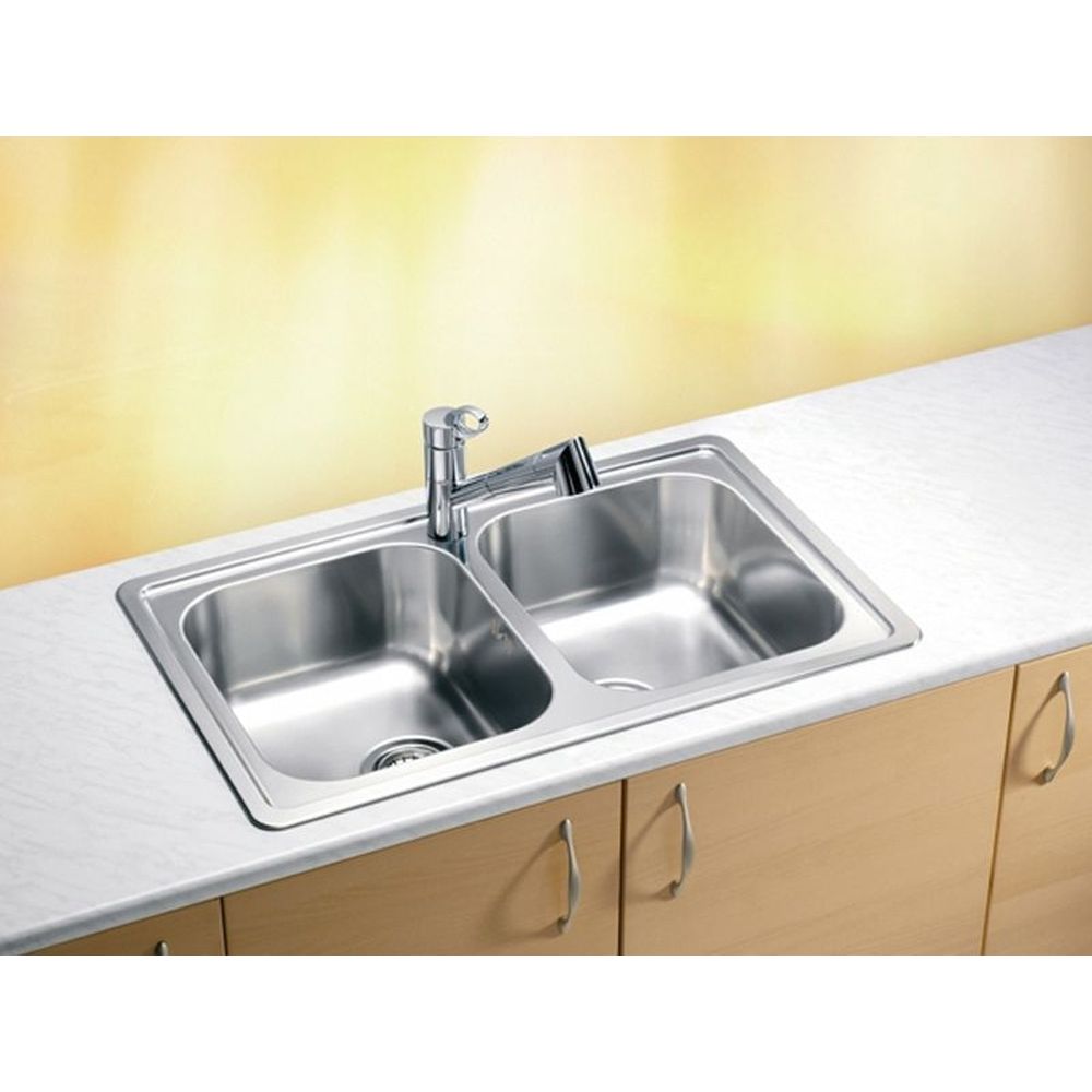 Chiuveta bucatarie inox satin doua cuve, reversibila, Alveus Elegant 40 [2]