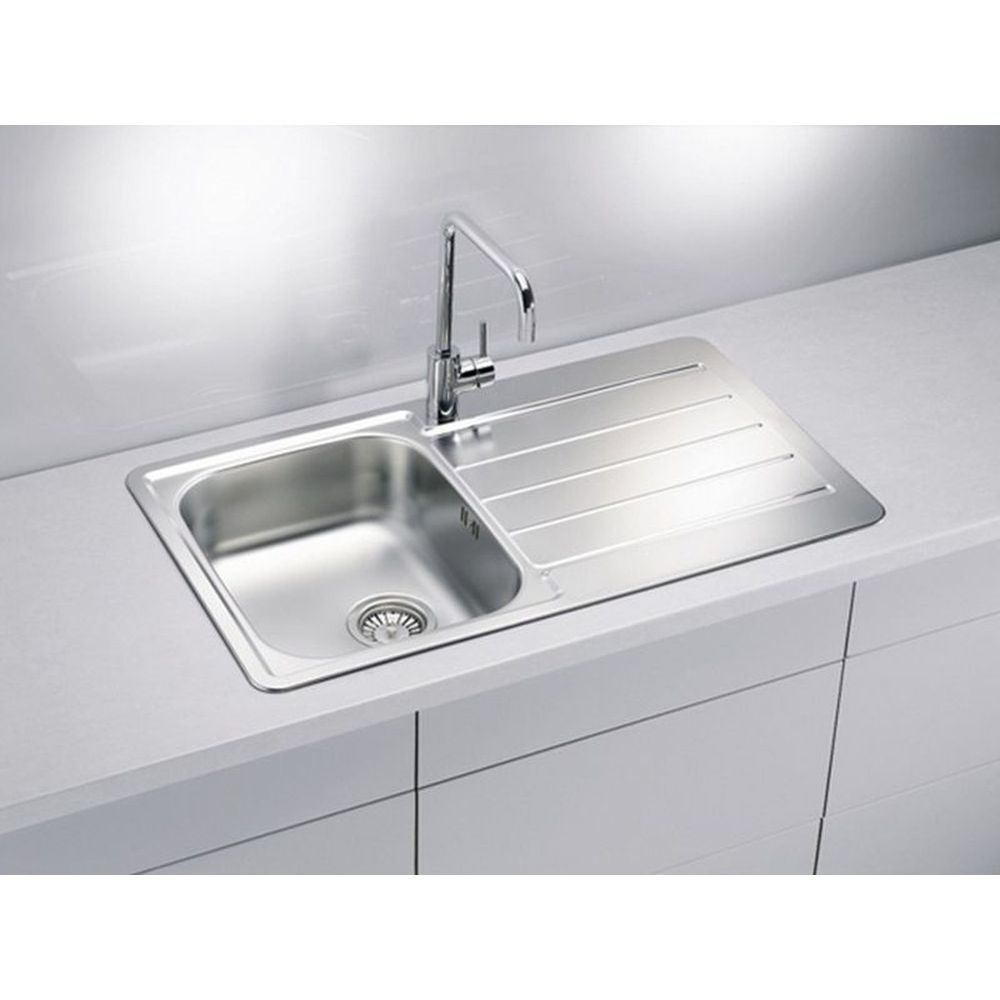 Chiuveta bucatarie inox satin, cu picurator, reversibila, Alveus Line 20 [2]