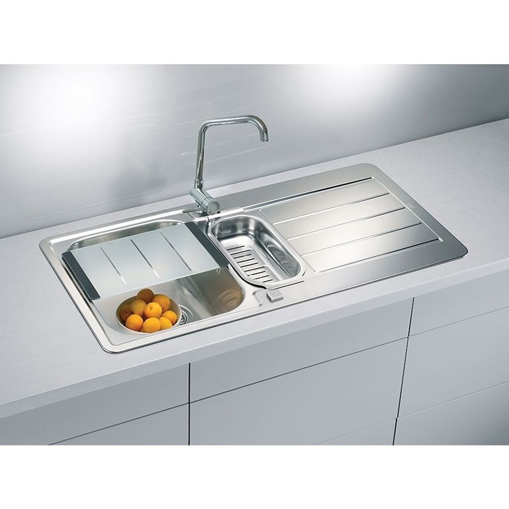 Chiuveta bucatarie inox doua cuve, crom satin, Alveus Line Maxim 10 [2]