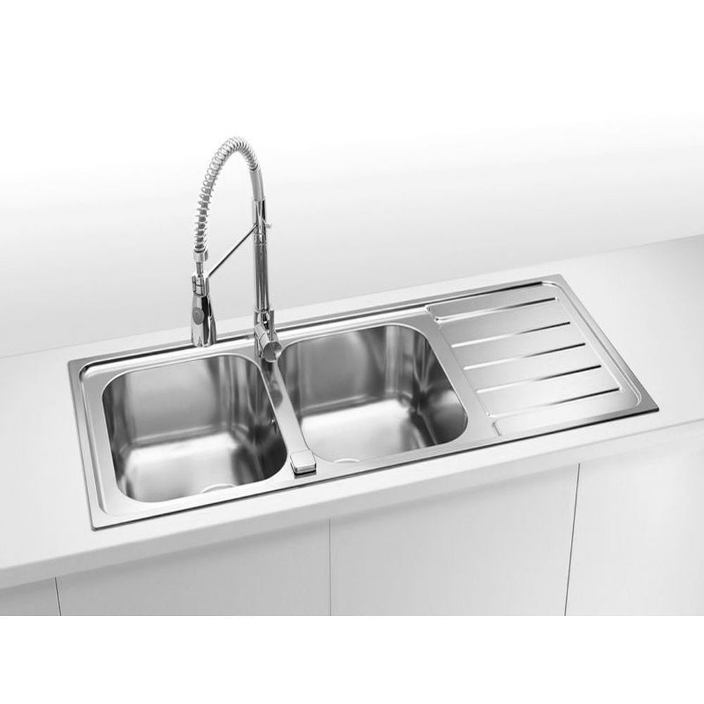 Chiuveta bucatarie inox doua cuve, Alveus Line Maxim 100 [2]