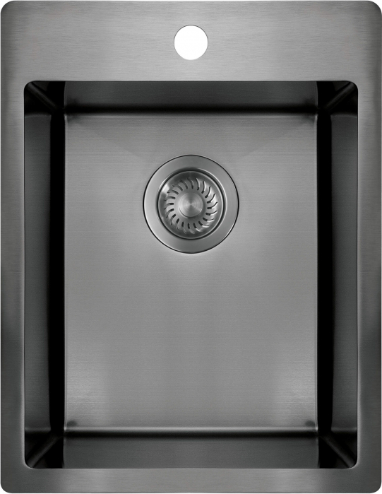 Chiuveta bucatarie din inox, titan, 50.5x39 cm, Deante Olfato Precious