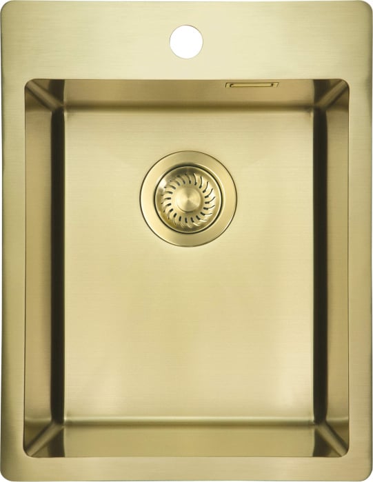 Chiuveta bucatarie din inox, auriu, 50.5x39 cm, Deante Olfato Precious