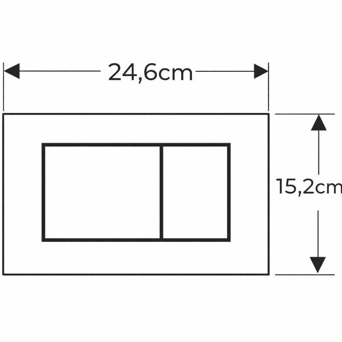 Clapeta actionare dubla rezervor wc, negru mat, Geberit Sigma40 [4]