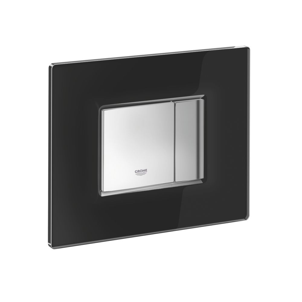 Clapeta de actionare neagra din sticla securizata Grohe Skate Cosmopolitan [2]