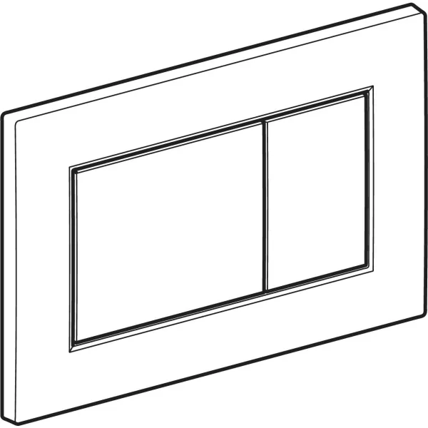 Clapeta actionare rezervor wc, crom mat, Geberit Sigma01 [2]