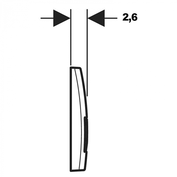 Clapeta de actionare neagra, Geberit, Delta 51 [2]
