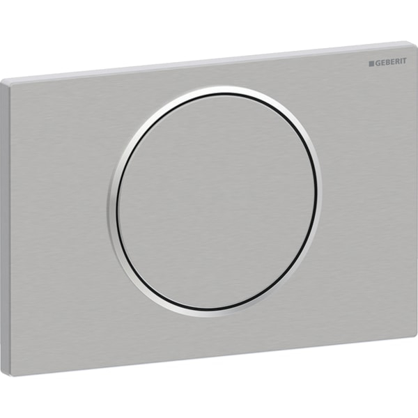 Clapeta actionare rezervor wc, otel inox periat/lucios, spalare start-stop, Geberit Sigma10 [2]