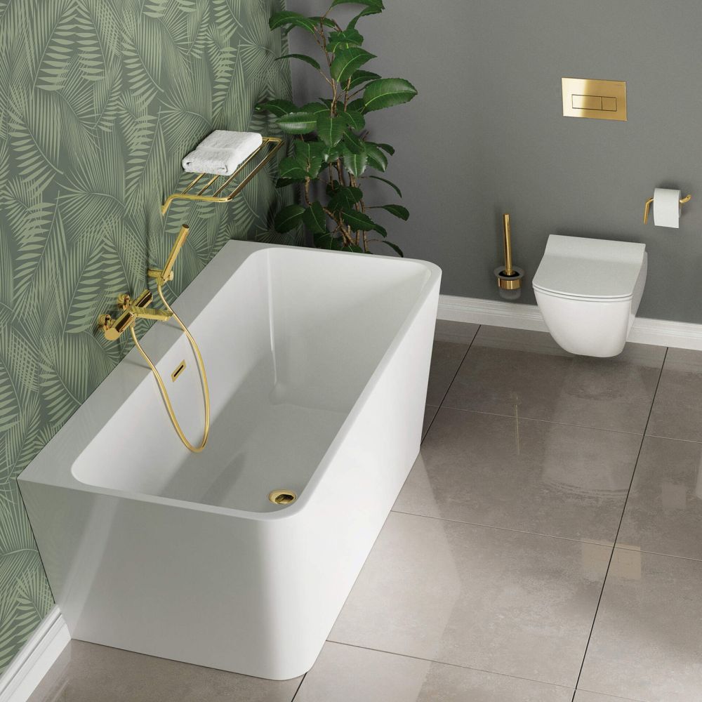 Clapeta actionare wc slim auriu lucios Deante [4]