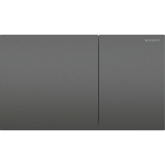 Clapeta de actionare easy to clean, crom negru periat, Geberit Sigma70