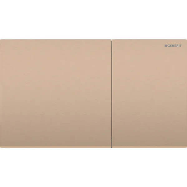Clapeta de actionare cu 2 volume, rosu auriu periat, Geberit Sigma70