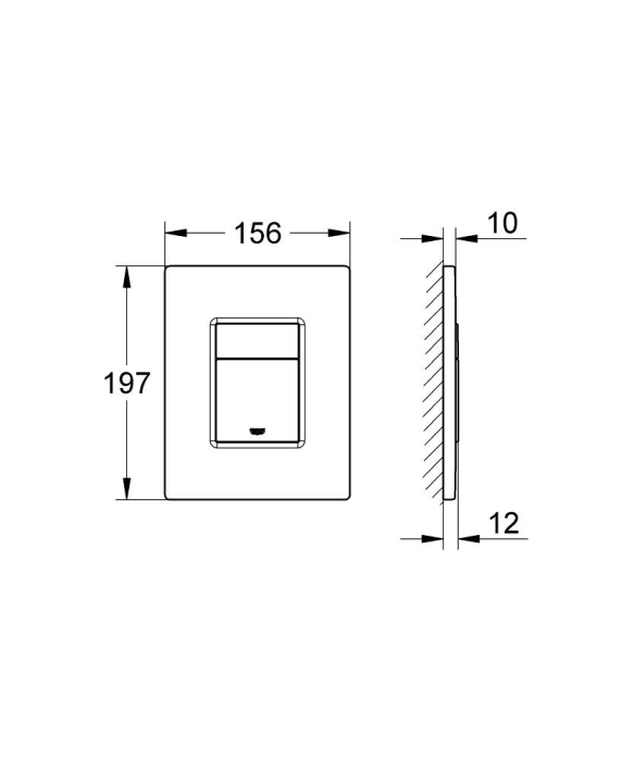 Clapetă de acționare, bronz rosiatic periat, Grohe Skate Cosmopolitan [2]