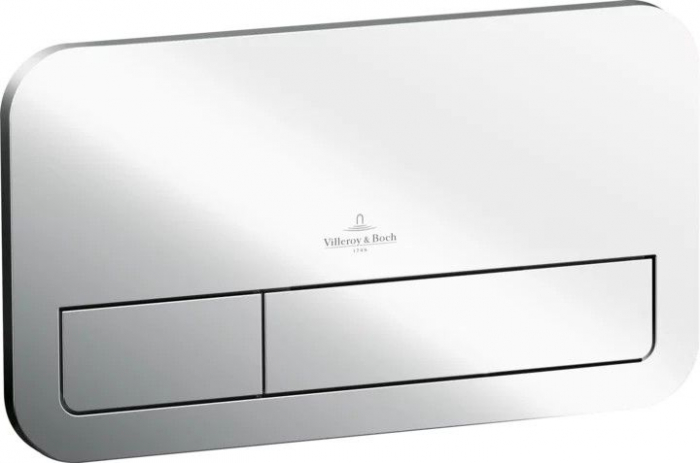 Clapeta de actionare spalare dubla, crom connect Villeroy  Boch