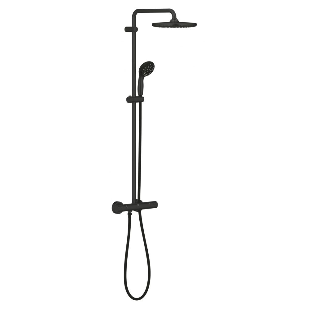 Coloana dus Grohe Vitalio Start cu termostat, negru mat 266772430 [2]