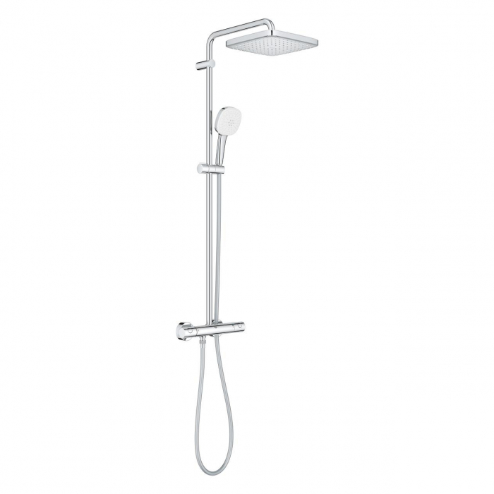 Coloana de dus crom cu baterie termostatata Grohe Tempesta 250 Cube [3]