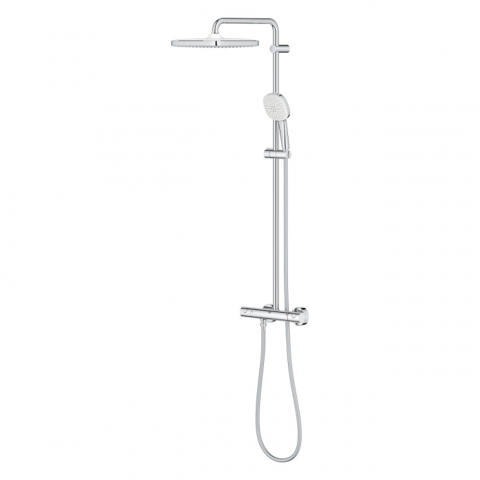 Coloana de dus crom cu baterie termostatata Grohe Tempesta 250 Cube [2]