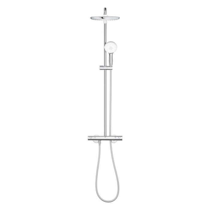 Coloana de dus crom cu baterie termostatata Grohe Tempesta System 250 [3]
